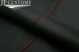 DARK RED STITCH 2X FRONT SEAT ARMREST LEATHER COVERS FITS INFINITI QX56 04-10