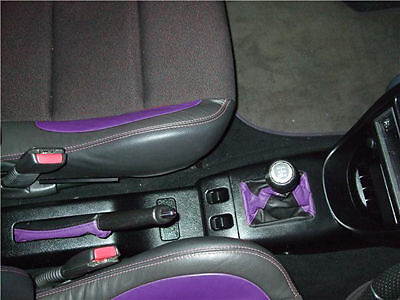 FITS ROVER 200/25/MG ZR ZT GAITERS SET 96-02 BLACK PURPLE CUSTOM NEW MADE IN UK