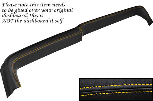 YELLOW  STITCH FITS FORD CORTINA MK3 MK4 MK5 TOP DASH DASHBOARD LEATHER COVER