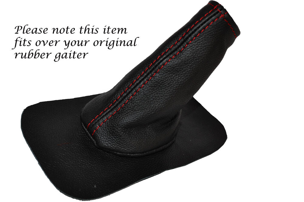 RED STITCH HANDBRAKE GAITER OVER RUBBER FITS VW TYPE 2 T2 CAMPERVAN 68-79