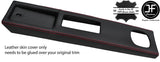 RED STITCHING CENTER CONSOLE LEATHER COVER FOR LANCIA MONTECARLO SCORPION