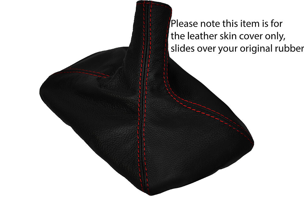 RED STITCH LEATHER GEAR GAITER OVER RUBBER FITS AUSTIN MAESTRO MONTEGO 83-92
