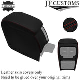 D RED STITCH LEATHER CENTRE CONSOLE ARMREST COVERS FOR VW GOLF MK5 05-10