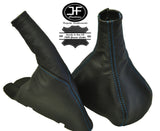 BLUE STITCH LEATHER GEAR HANDBRAKE GAITER FITS VAUXHALL ASTRA G MK4 98-05