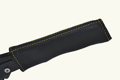 yellow stitching FITS MERCEDES SLK R170 96-04 HANDBRAKE HANDLE COVER ONLY