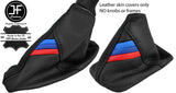BLACK STITCH TRI STRIPE TOP GRAIN AUTOMATIC GAITER SET FOR BMW E60 E61 03-07