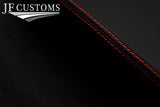 RED STITCH LEATHER 2X FRONT DOOR INSERT+POCKET COVERS FOR SKODA OCTAVIA 98-04