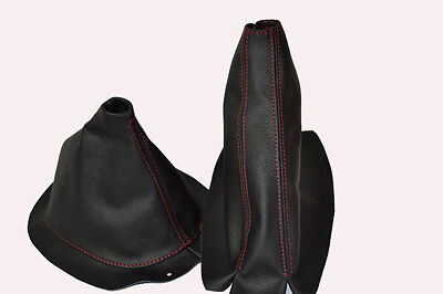 red stitch FITS MG MIDGET 64-79 LEATHER GEAR & HANDBRAKE GAITER CUSTOM NEW