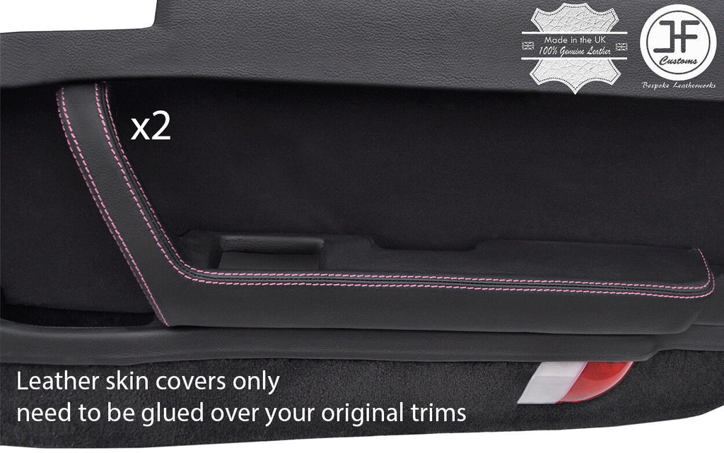 PINK STITCH 2X FRONT DOOR HANDLE ARMREST COVERS FITS MAZDA RX7 FC 1986-1992