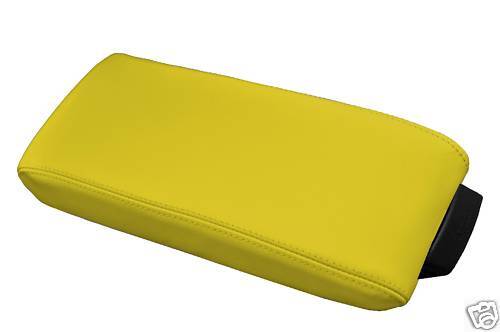 FITS TOYOTA CELICA YELLOW LEATHER ARMREST COVER 1994-1998 CUSTOM NEW MADE IN UK
