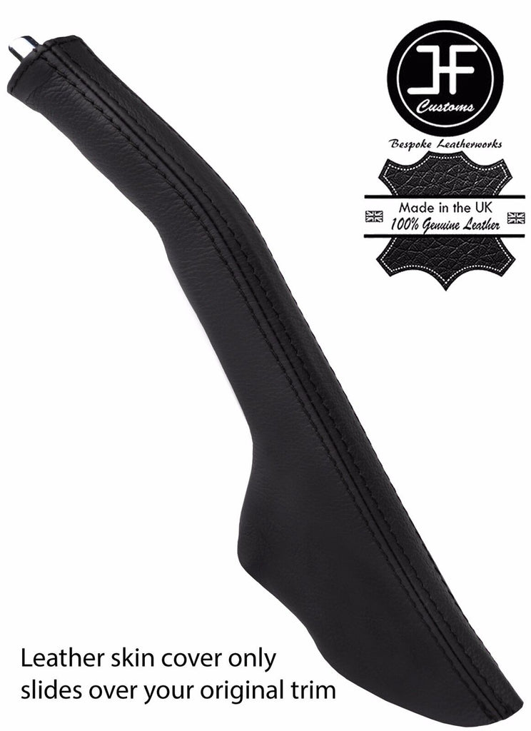 BLACK & BLACK TOP GRAIN  LEATHER HANDBRAKE GAITER FOR MITSUBISHI STARION 83-90