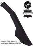 BLACK & BLACK TOP GRAIN  LEATHER HANDBRAKE GAITER FOR MITSUBISHI STARION 83-90