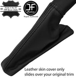BLACK STITCHING REAL LEATHER HANDBRAKE GAITER FITS FORD FIESTA 2017-2019