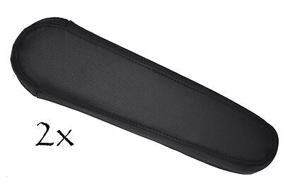 FITS NISSAN NOTE 2X ARMREST black stitch LEATHER COVERS CUSTOM NEW MADE IN UK