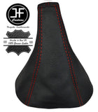 RED STITCHING FOR HYUNDAI COUPE 1999-2002 GEAR GAITER BOOT REAL LEATHER