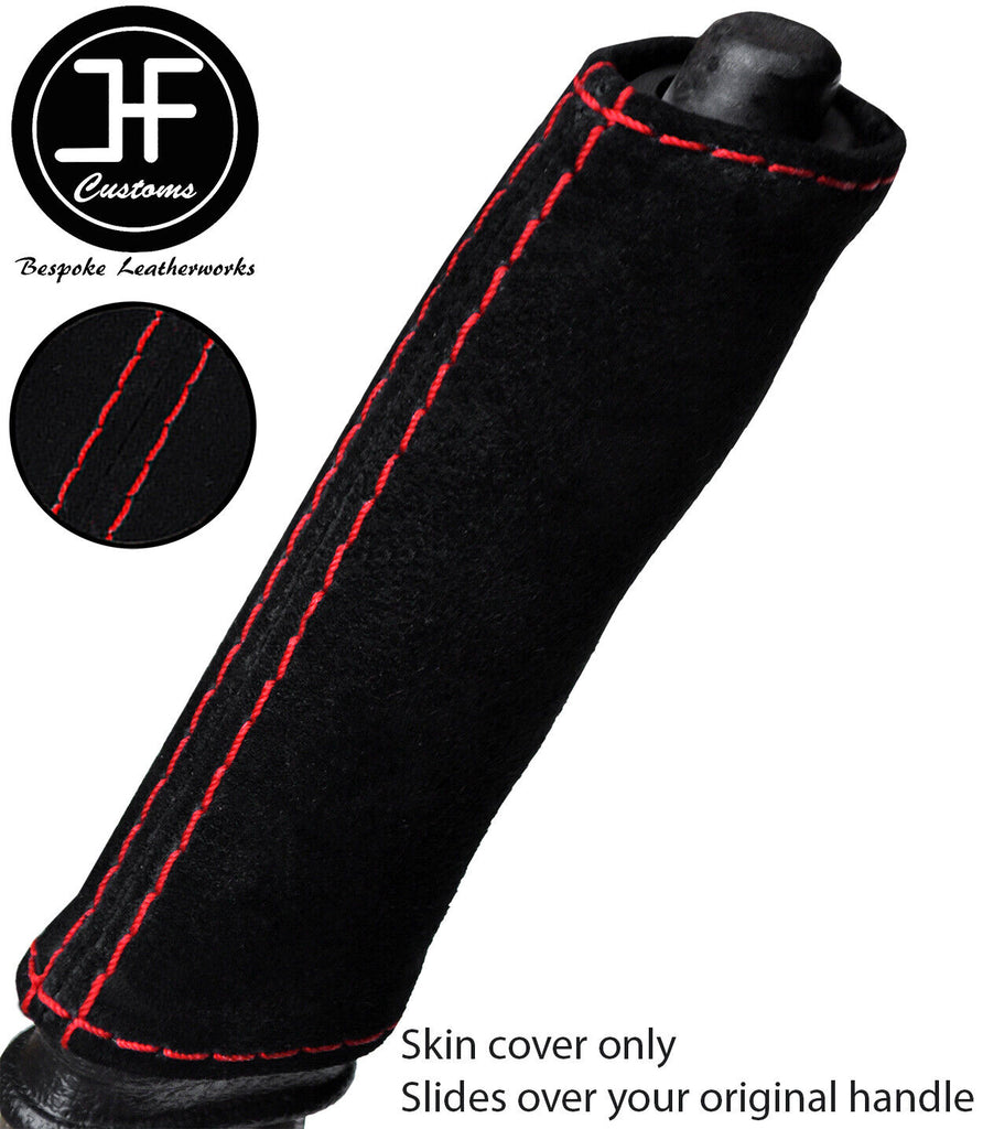 RED STITCH SUEDE HANDBRAKE HANDLE COVER FOR FORD MONDEO MK1 MK2 1993-2000