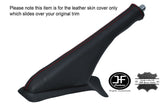 RED STITCHING REAL LEATHER HANDBRAKE GAITER FITS HONDA CRX 1988-1991 CUSTOM NEW