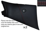 RED STICH 2X REAR SPEAKER PANEL COVER FITS PORSCHE 944 968 CABRIO CONVERTIBLE