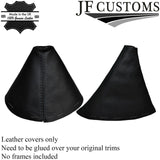 BLACK DOUBLE STITCH FOR MAZDA MX5 MK3 NC 2005-2012 LEATHER GEAR HANDBRAKE GAITER