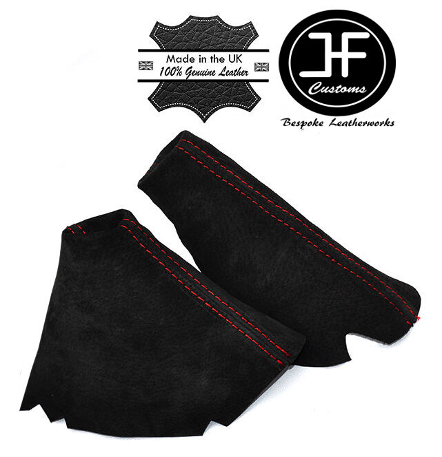 RED STITCHING FITS LANDROVER DISCOVERY 300 TD5 TDI AUTO AUTOMATIC SUEDE SET