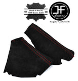 RED STITCHING FITS LANDROVER DISCOVERY 300 TD5 TDI AUTO AUTOMATIC SUEDE SET