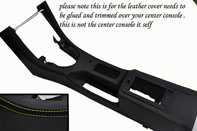yellow stitch FITS MG MGF MG TF MGTF 95-05 CENTER CONSOLE LEATHER SKIN COVER
