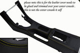 yellow stitch FITS MG MGF MG TF MGTF 95-05 CENTER CONSOLE LEATHER SKIN COVER