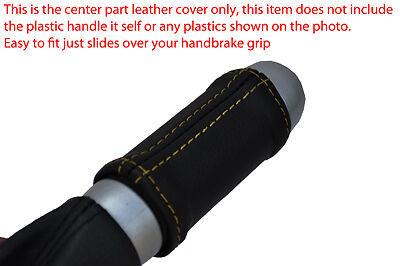 yellow stitch FITS BMW MINI ONE COOPER S R56 07+ LEATHER HANDBRAKE HANDLE COVER