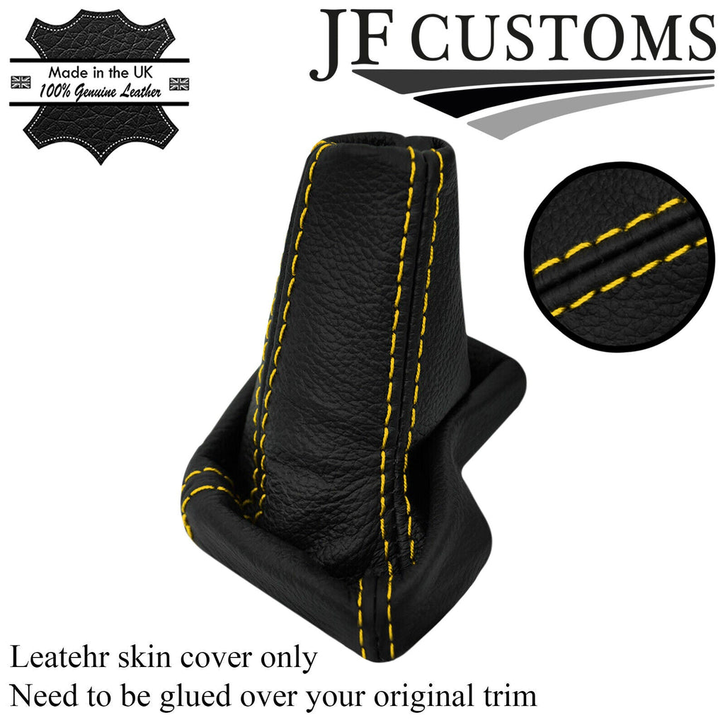 YELLOW  STITCH LEATHER AUTOMATIC GEAR GAITER FOR INFINITI Q60 17-19 CUSTOM NEW