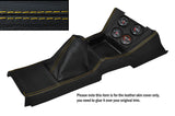 YELLOW STITCH CENTRE CONSOLE&GEAR GAITER SKIN COVERS FITS FORD CORTINA MK3 EARLY