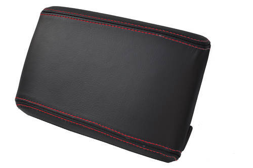 FITS SUBARU FORESTER  ARMREST COVER D RED STITCHING NEW CUSTOM NEW MADE IN UK