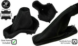 BLACK STITCH LEATHER GEAR+PLASTIC FRAME HANDBRAKE FOR FREELANDER LR2 AUTOMATIC