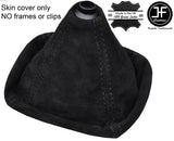 BLACK STITCHING REAL SUEDE MANUAL GEAR GAITER FOR AUDI A4 B5 1995-2000