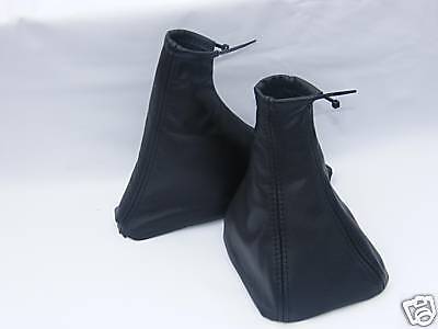 FITS FIAT PUNTO MK2 MK3 GAITERS SET IN BLACK LEATHER NEW CUSTOM NEW MADE IN UK