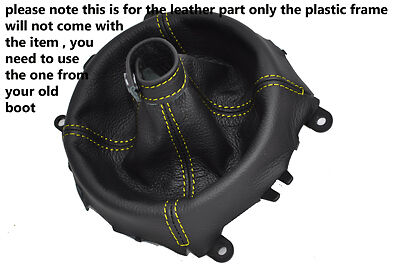 yellow stitching FITS MAZDA 321 RX8 2003+ LEATHER GEAR GAITER GAITOR CUSTOM NEW