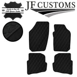 GREY DIAMOND STITCH VINYL 4X TAILORED FLOOR MAT CARPETS FOR SEAT IBIZA 02-06