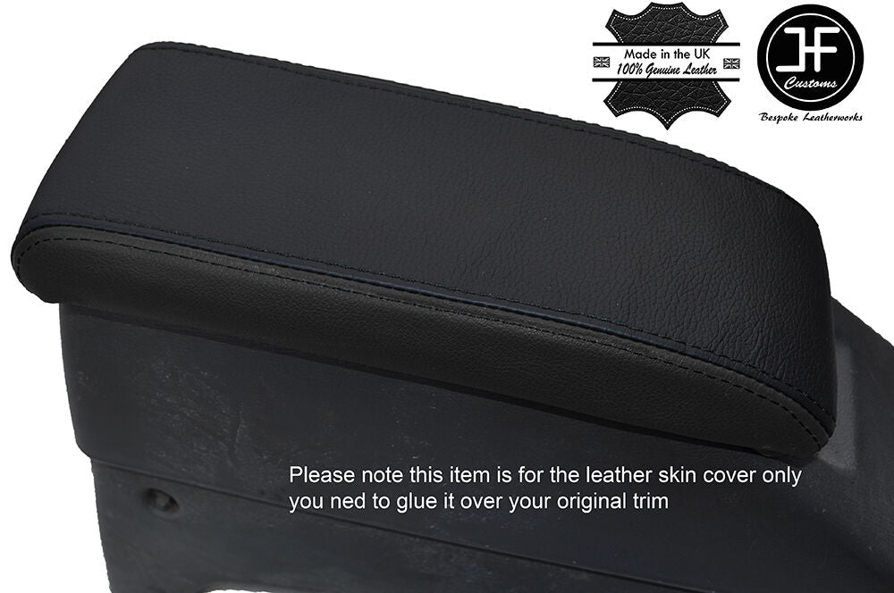 BLACK & BLACK ARMREST LID LEATHER COVER FITS TOYOTA HILUX SURF 4 RUNNER 89-95