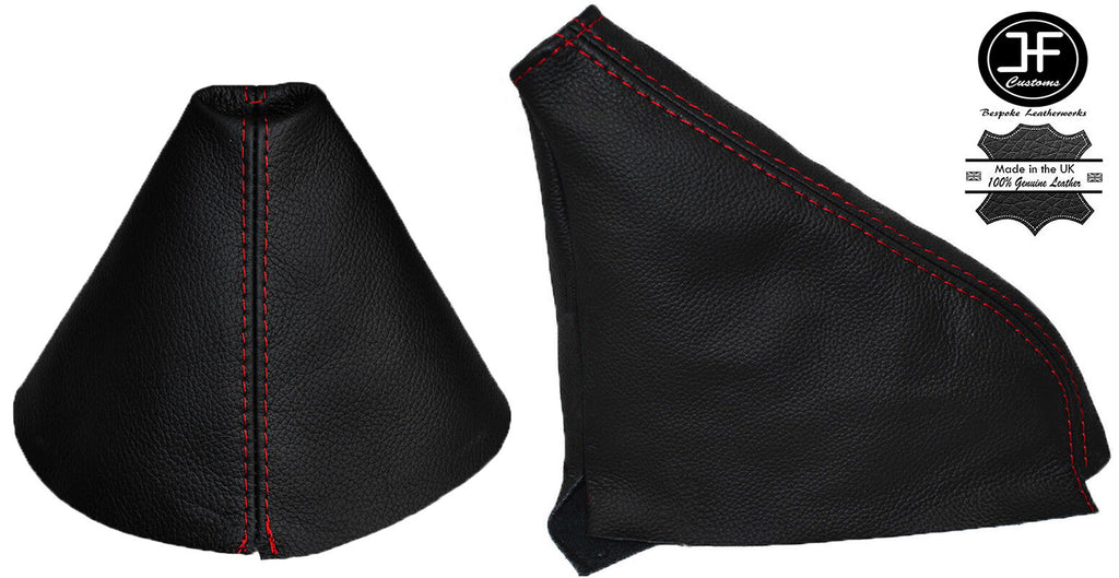 RED STITCH LEATHER MANUAL GEAR & HANDBRAKE GAITER FITS NISSAN 300ZX Z32