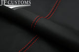 RED STITCH ITALIAN LEATHER TOP DASHBOARD COVER FOR JAGUAR XF X250 MK1 08-11