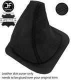 BLACK STITCH REAL LEATHER GEAR GAITER OVER RUBBER FOR TOYOTA HILUX 4X2 89-95