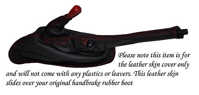 RED STITCHING FITS PORSCHE 911 912 930 69-89 LTHR HANDBRAKE E BRAKE BOOT COVER
