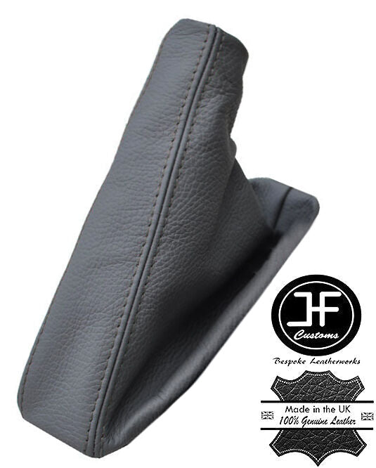 GREY STITCH FITS BMW E36 E46 3 SERIES 1991-2005 GREY HANDBRAKE GAITER LEATHER