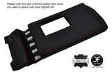 RED STITCH TOP CENTER CONSOLE PAD LEATHER COVER FITS DELOREAN DMC-12 81-83