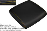 YELLOW STITCHING FITS NISSAN PATROL Y61 98-13 LEATHER ARMREST SKIN  COVER ONLY