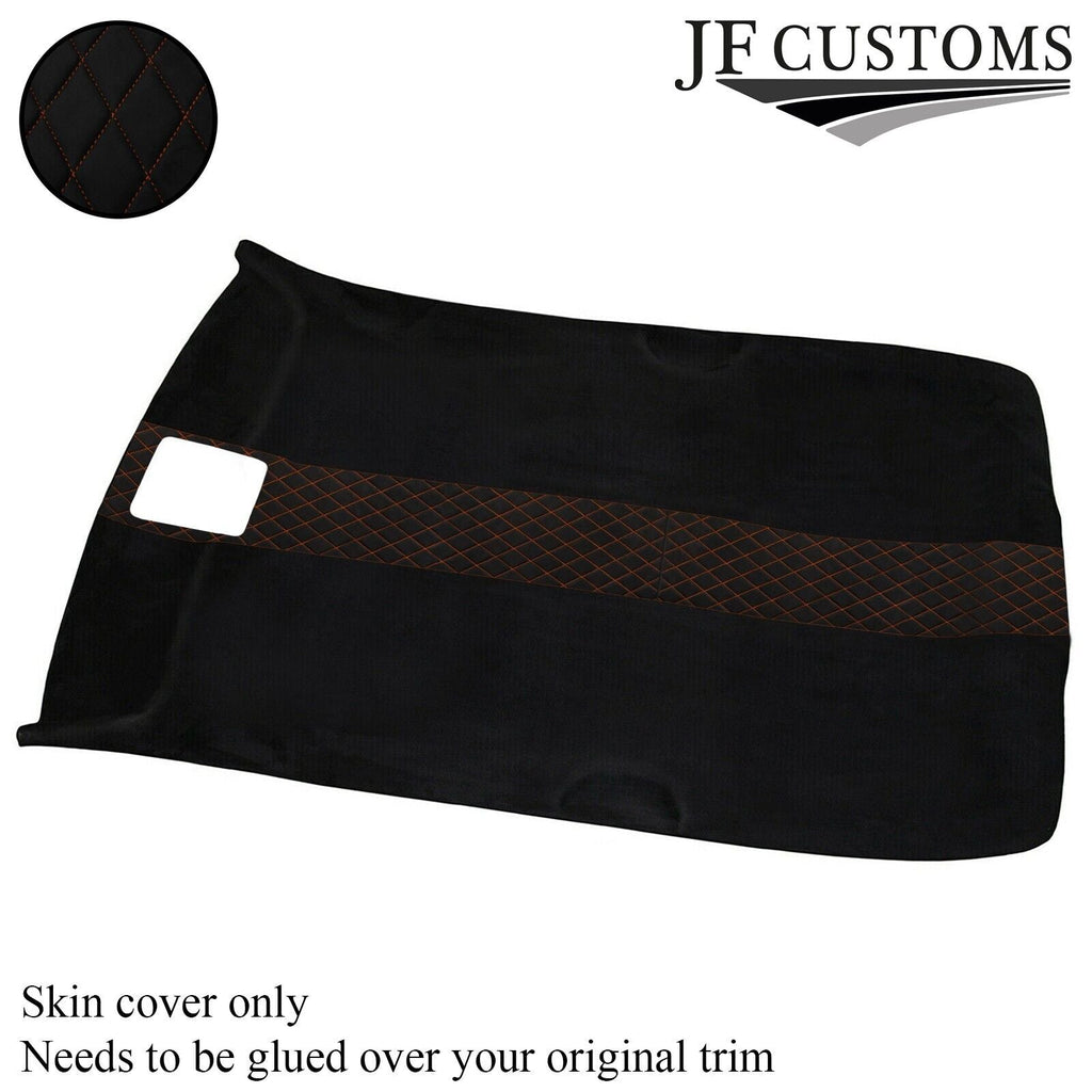 DSG2 ORANGE STITCH LUXE SUEDE HEADLINER COVER FOR VW GOLF MK4 98-05 5 DOOR