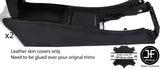 BLACK STITCH 2X CONSOLE SIDE TRIM LEATHER COVER FOR MERCEDES C CLASS W203 COUPE