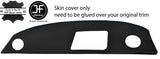 BLACK STITCH REAR PARCEL SHELF REAL LEATHER COVER FITS MERCEDES W123 1978-1985