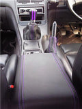 FITS NISSAN 300ZX ARMREST COVER + GAITERS SET PURPLE STITCH CUSTOM NEW