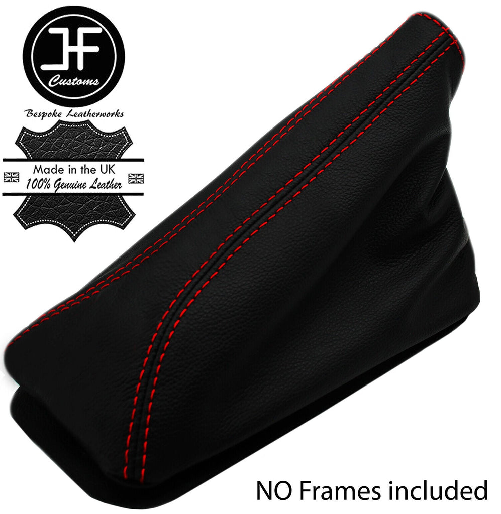 RED  STITCH TOP GRAIN LTHR HANDBRAKE GAITER OVER RUBBER FOR FORD CORTINA MK5
