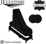 BLACK STRIPE LEATHER AUTOMATIC GEAR+PLASTIC FRAME FOR HONDA CIVIC MK10 X 17-21